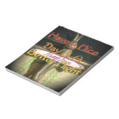 Bronze-Kaninchenskulptur mit inspirierenden Zitate Notizblock (Rotiert)