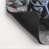 Bronze-Kinderstatue Skaten Mousepad (Ecke)