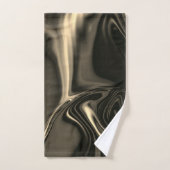 Bronze-Kundulationen auf braunbeigem Hintergrund Badhandtuch Set (Handtuch)