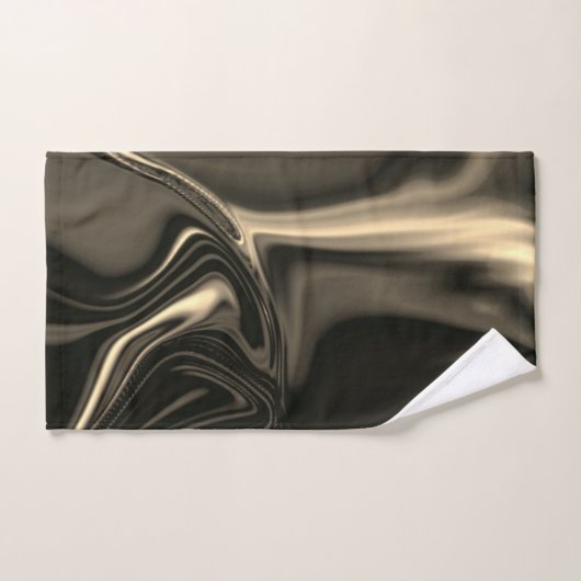 Bronze-Kundulationen auf braunbeigem Hintergrund Badhandtuch Set (Handtuch)