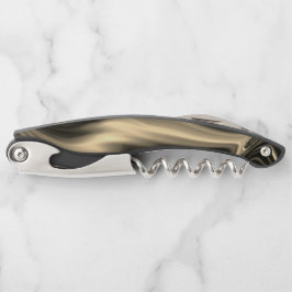 Bronze-Kundulationen auf braunbeigem Hintergrund Kellnermesser