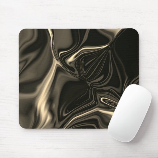 Bronze-Kundulationen auf braunbeigem Hintergrund Mousepad (Mit Mouse)