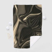 Bronze-Kurven über braunen beigen Hintergrund Golfhandtuch (Insitu)