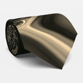 Bronze-Kurven über braunen beigen Hintergrund Krawatte