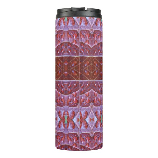 Bronze Leaf Ikat Thermosbecher (Rückseite)