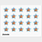Bronze level stage three star shaped sticker sheet (Blatt)