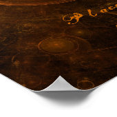Bronze Mandala Hintergrund 2001 Poster (Ecke)