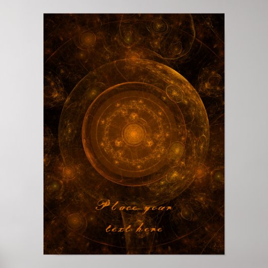 Bronze Mandala Hintergrund 2001 Poster (Vorne)
