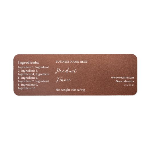 Bronze-Markenbezeichnung Produkt Jar Wrap Produktk (Vorne)