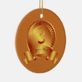 Bronze-Medaille, Custom text, Three Award Gewinner Keramik Ornament (Rechts)