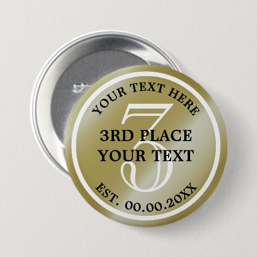 Bronze-Medaille für den 3. Platz im Wettbewerb Button (Vorne & Hinten)