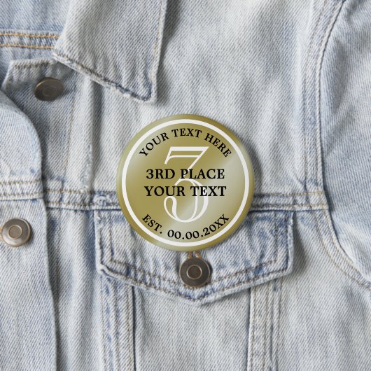 Bronze-Medaille für den 3. Platz im Wettbewerb Button (Beispiel)