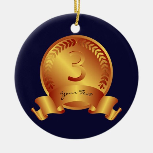 Bronze-Medaille und Sonderpreis für Text Keramik Ornament (Vorne)