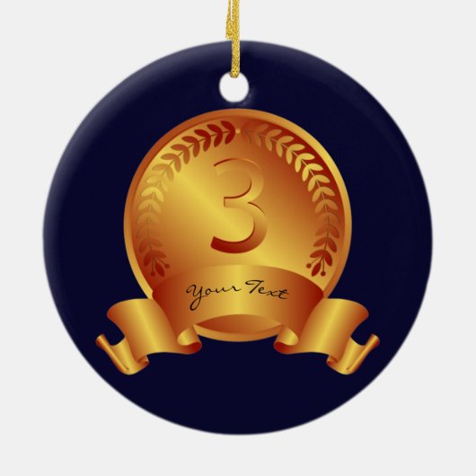 Bronze-Medaille und Sonderpreis für Text Keramik Ornament (Hinten)