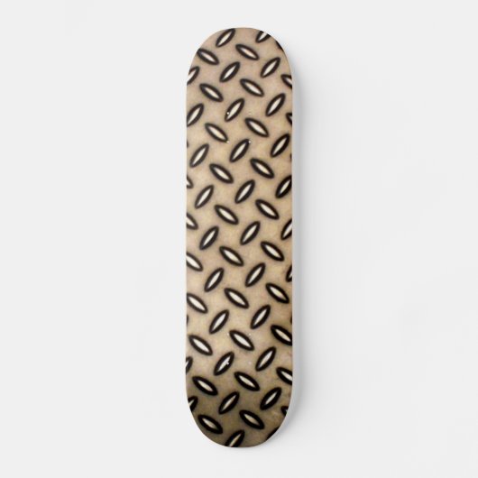 Bronze Metallic Gemustert Skateboard (Vorderseite)