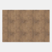 Bronze Metallic Geo Wrapping Paper Sheets Geschenkpapier Set (Vorderseite 3)