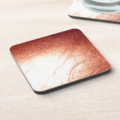 Bronze Metallic Leather Getränkeuntersetzer (Linke Seite)