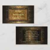 Bronze-Metallrahmen Visitenkarte (Vorne/Hinten)