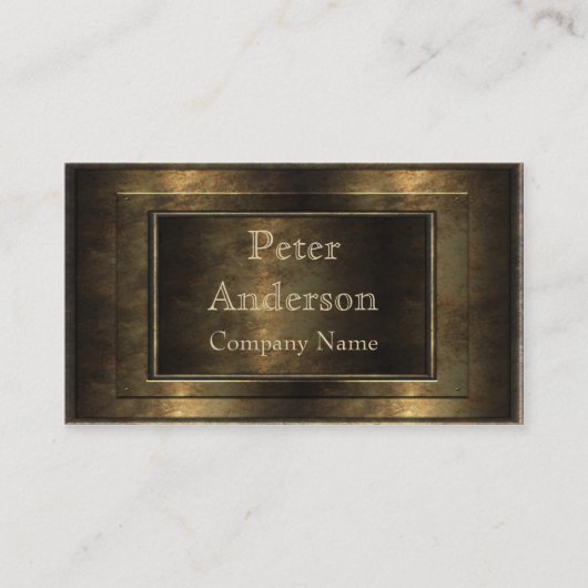 Bronze-Metallrahmen Visitenkarte (Vorderseite)