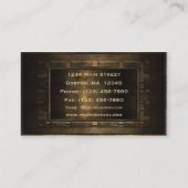 Bronze-Metallrahmen Visitenkarte (Rückseite)