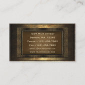 Bronze-Metallrahmen Visitenkarte (Rückseite)