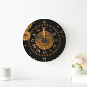 Bronze-Midnight-Uhr  Große Wanduhr (Zuhause)