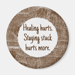 Bronze Moderne Textur Custom Phrase Magnet