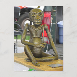 Bronze Monkey Postkarte
