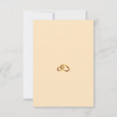 Bronze-Monogramm Speichern Sie das Datum Save The Date (Rückseite)