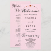 Bronze-Moon setzt das Soft Pink-Hochzeitsprogramm (Vorne/Hinten)
