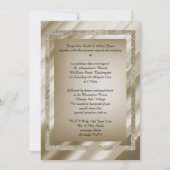 Bronze Multi Gemusterte Hochzeitskunst Einladung (Vorderseite)