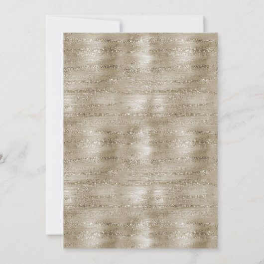 Bronze Multi Gemusterte Hochzeitskunst Einladung (Rückseite)