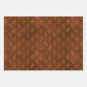 Bronze neutrale Weihnachtswrapping Paper Sheets Geschenkpapier Set (Vorderseite 3)