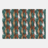 Bronze neutrale Weihnachtswrapping Paper Sheets Geschenkpapier Set (Vorderseite)