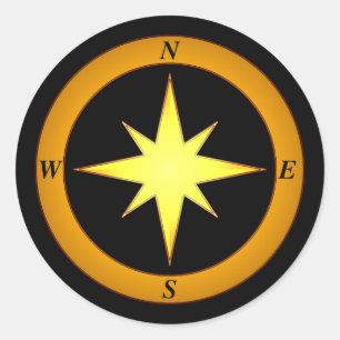 Bronze North Arrow Sticker
