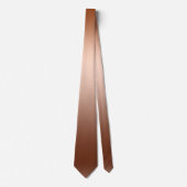 Bronze Ombre Gradient Mens Neck Tie Krawatte (Vorderseite)