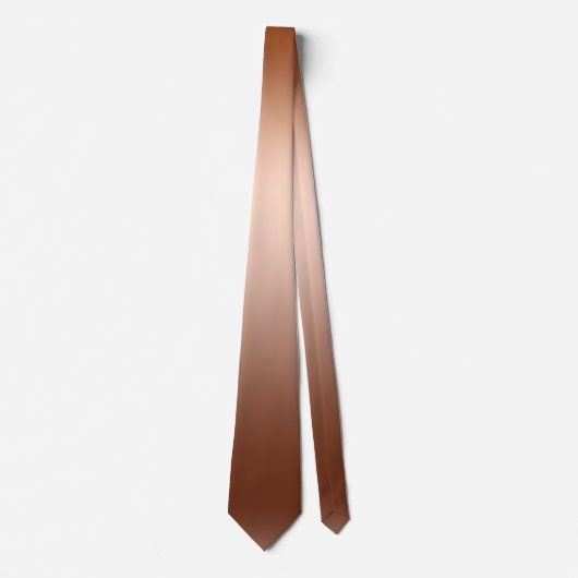 Bronze Ombre Gradient Mens Neck Tie Krawatte (Vorderseite)
