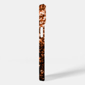 Bronze Orange Braun funkelt Case-Mate iPhone Hülle (Rückseite / Rechts)