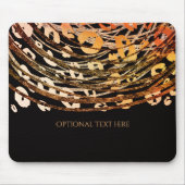 Bronze Orange Cheetah Animal Print Exotic Print Mousepad (Vorne)