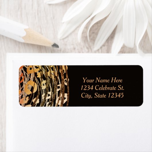 Bronze Orange Cheetah Exotische Party Einladung (Insitu)