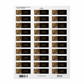 Bronze Orange Cheetah Exotische Party Einladung (Vorne)