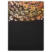 Bronze Orange Cheetah Leopard Glam Personalisiert Klemmbrett (Rückseite)