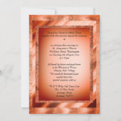 Bronze Orange Multi Gemusterte Hochzeit Einladung (Vorderseite)