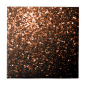 Bronze orangebraun kupferfarbene falsche Glitter F Fliese (Vorderseite)