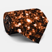 Bronze orangebraun kupferfarbene falsche Glitter F Krawatte (Gerollt)