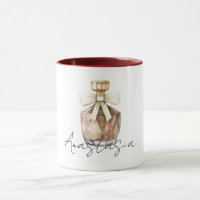 Bronze Parfümflasche Creme Bogen