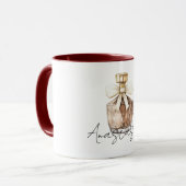 Bronze Parfümflasche Creme Bogen Tasse (Vorderseite Links)