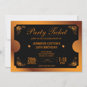 Bronze-Party Einladung