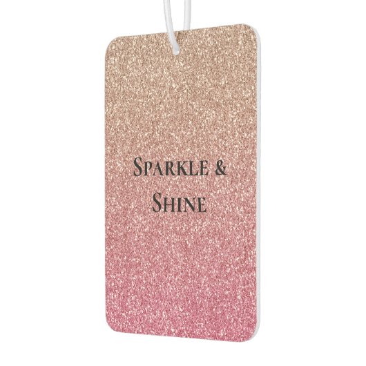 Bronze Pink Imitats Glitzer Autolufterfrischer (Links)