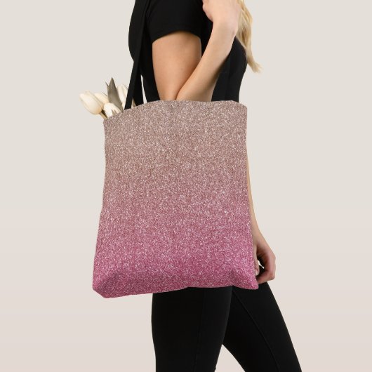 Bronze Pink Imitats Glitzer Tasche (Von Nahem)
